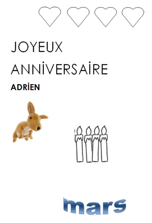 Anniversaire Adrien