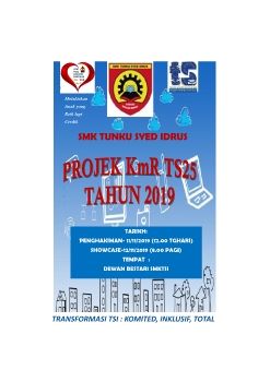 BUKU PROGRAM PROJEK KmR TS25 TAHUN 2019