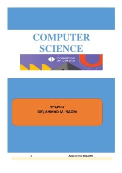 UNI 101 Computer Science Handout. 