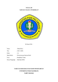 Arti Dan Makna Pendidikan