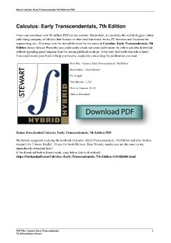 Calculus: Early Transcendentals, 7th EditionJames Stewart