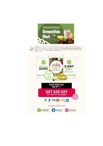The Smoothie Diet PDF Download Drew Sgoutas (eBook)
