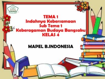 TEMA 1 Indahnya Kebersamaan Kelas 4