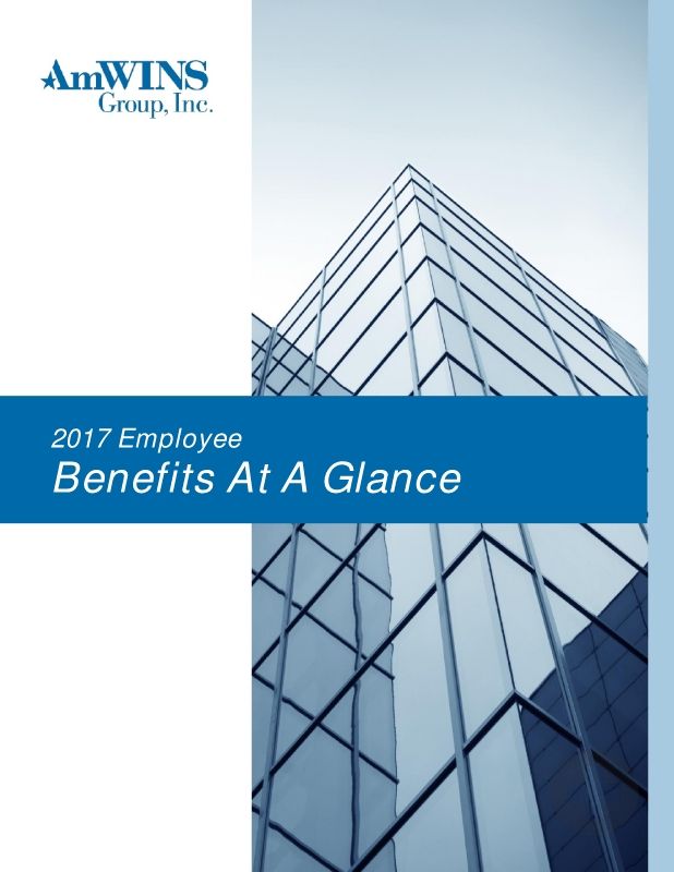 2017 Benefits at a Glance