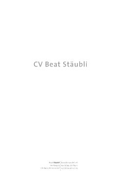 CV Beat Staubli