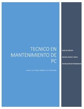 TECNICO EN MANTENIMIENTO DE PC