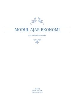 MODUL AJAR EKONOMI