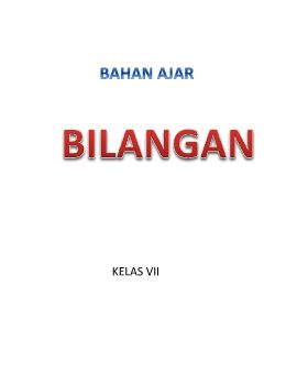 BILANGAN BULAT