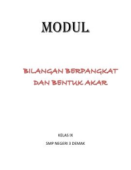 MODUL Bil. pangkat