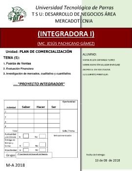 Trabajo integrador Mermeladas 