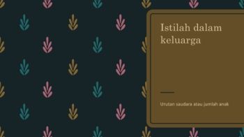 Istilah dalam keluarga