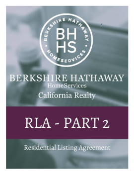 D. RESIDENTIAL LISTING AGREEMENT PART TWO