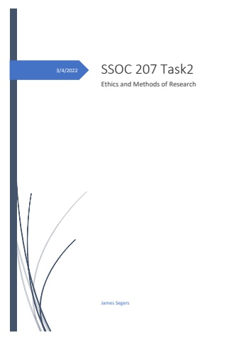 SSOC Task 2 James