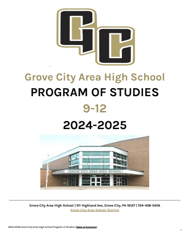 Great Program of Studies 2024-2025
