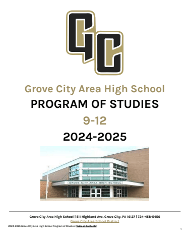 Program of Studies 8