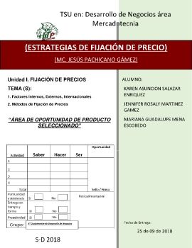 Estrategias de fijacion de precio Mariana Mena 