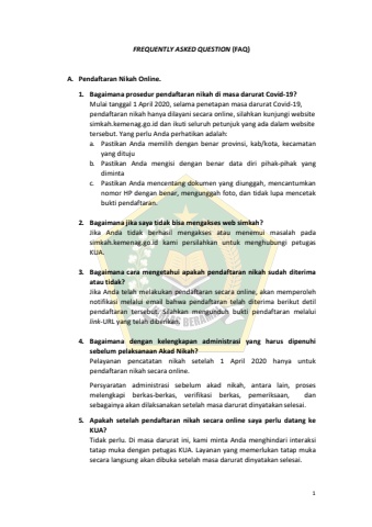 tanya jawab layanan nikah