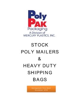 PolyPak Pkg Management Price Book Nov 2018