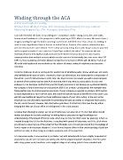 ACA Guideline Overview