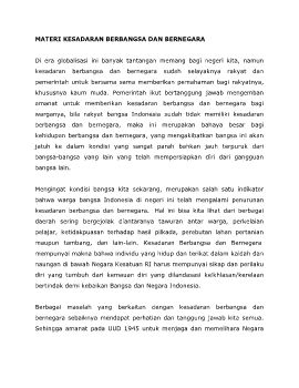 3. Materi MPLS Kesadaran Berbangsa dan Bernegara