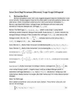 Bab 6- Solusi Deret Bagi Persamaan Diferensial