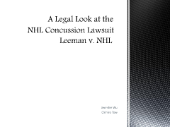 NHL Concussion Lawsuit