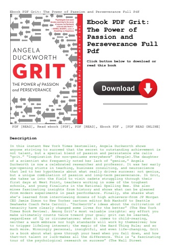 ebook pdf  grit the power of passion and perseverance full pdf