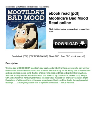 ebook read [pdf] mootilda's bad mood read online