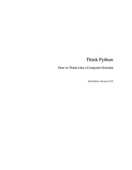 think python 2