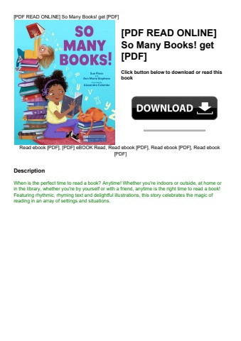 [pdf read online] so many books! get [pdf]