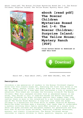 ebook [read pdf] the boxcar children mysteries boxed set 1-4 the boxcar children; surprise island; t