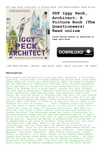 pdf iggy peck  architect a picture book (the questioneers) read online