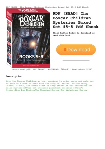 pdf [read] the boxcar children mysteries boxed set #5-8 pdf ebook