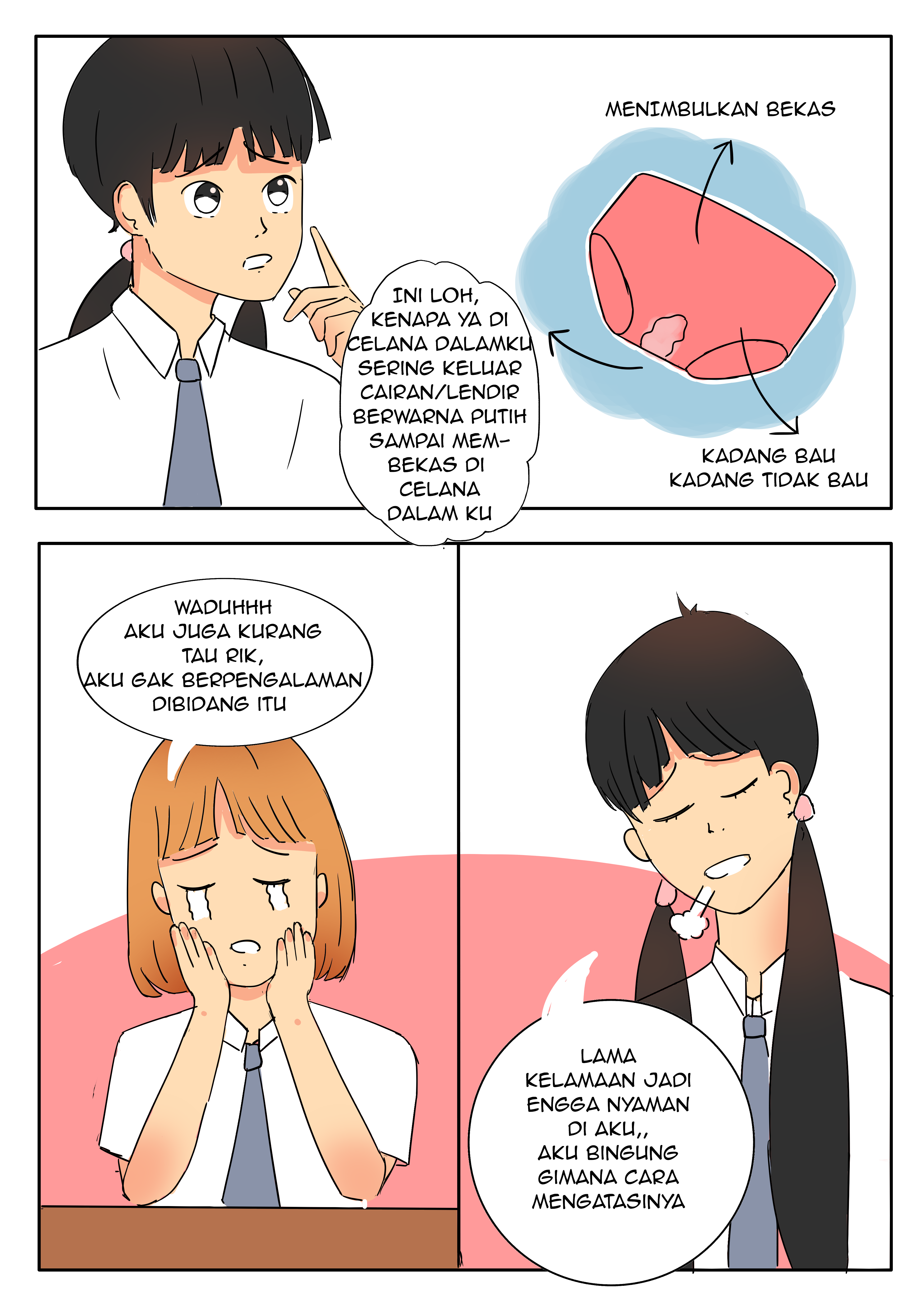 Komik Keputihan pada Remaja