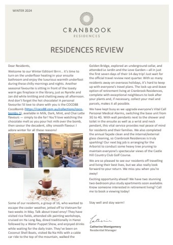 Cranbrook Residences Newsletter_Winter 2024_FINAL