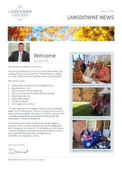 Lansdowne Gardens Newsletter Autumn 2019