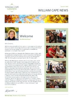 William Cape Gardens Newsletter Autumn 2019