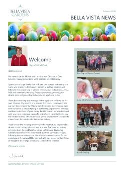 Bella Vista Gardens Newsletter Autumn 2018