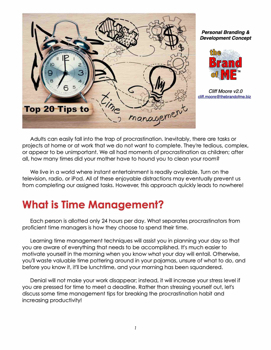 Top 20 Tips to Time Management