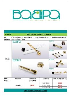 BaBiPa Product Price List