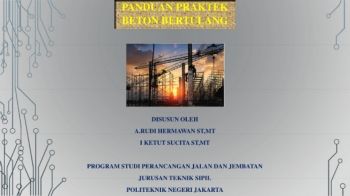 PANDUAN PRAKTEK BETON BERTULANG