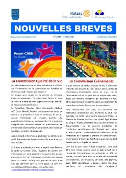 Les Nouvelles Breves 2310 - Rapports de commissions - Qualité de la Vie - Evénements