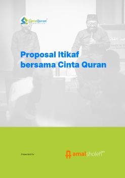 Proposal Itikaf - Kesempatan Terakhir - Amal Sholeh
