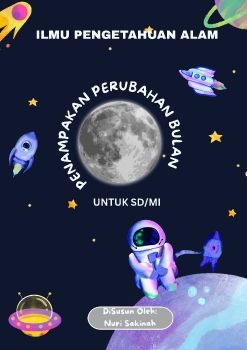 Hitam Ungu Ilustrasi Luar Angkasa Cover Buku Agenda Dokumen A4