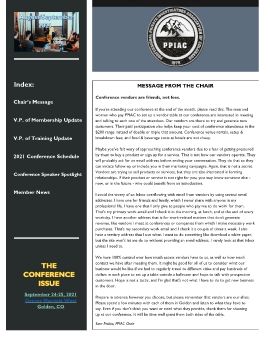 PPIAC Newsletter August September 2021