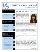 CAPMT Communiqué Spring 2015