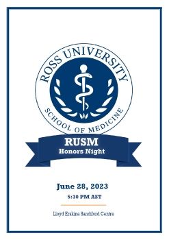 Ross Med Spring 2023 Honors Night Program