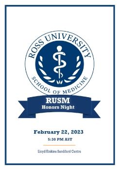 Ross Med Spring 2023 Honors Night Program