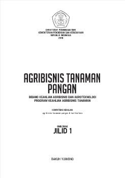 AGRIBISNIS BUDIDAYA TANAMAN PANGAN Jilid 1