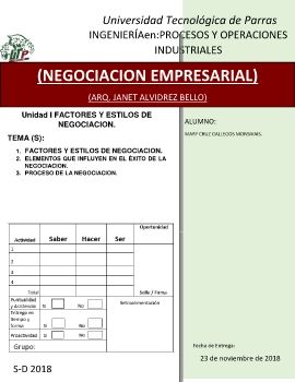 negociacion empresarial.